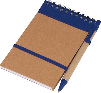 To do pad with pen, blue