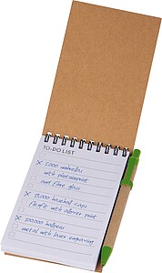 To do pad with pen, green