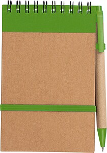 To do pad with pen, green