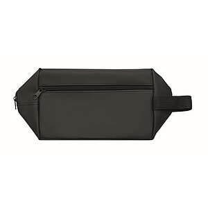 Toiletry bag in 600D RPET, black