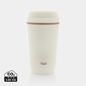 Topl Recycled Plastic To Go Tumbler Patented 360 Lid 354ml, brown