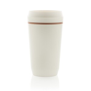 Topl Recycled Plastic To Go Tumbler Patented 360 Lid 354ml, brown
