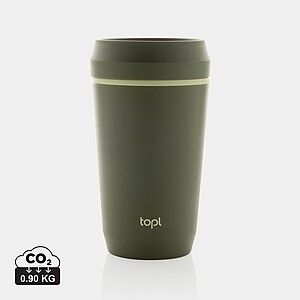 Topl Recycled Plastic To Go Tumbler Patented 360 Lid 354ml, green