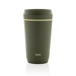 Topl Recycled Plastic To Go Tumbler Patented 360 Lid 354ml, green