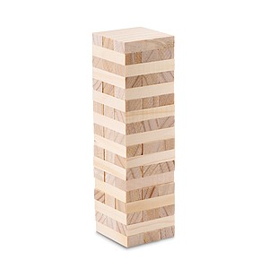 Tower game in cotton pouch