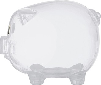 Transparent piggy bank, transparent