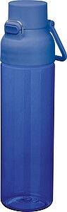 Transparent tritan bottle, 750 ml, blue