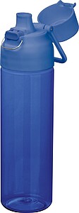 Transparent tritan bottle, 750 ml, blue