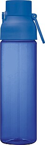 Transparent tritan bottle, 750 ml, blue