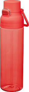 Transparent tritan bottle, 750 ml, red