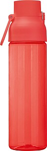 Transparent tritan bottle, 750 ml, red