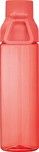 Transparent tritan bottle, 750 ml, red