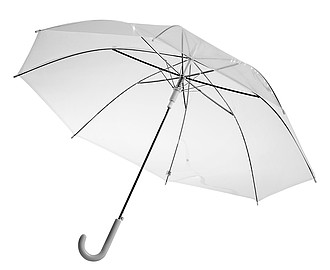 Transparent umbrella.White