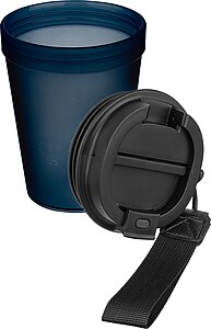 Travel drinking mug 350 ml Lush, cobalt blue