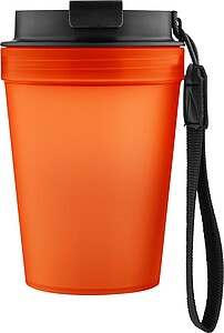 Travel drinking mug 350 ml Lush, orange