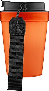 Travel drinking mug 350 ml Lush, orange