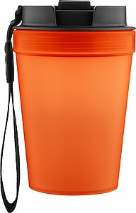 Travel drinking mug 350 ml Lush, orange
