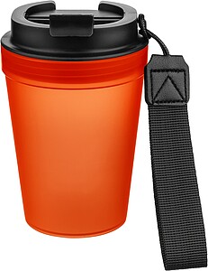 Travel drinking mug 350 ml Lush, orange
