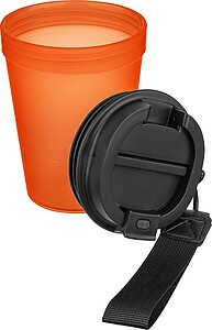 Travel drinking mug 350 ml Lush, orange
