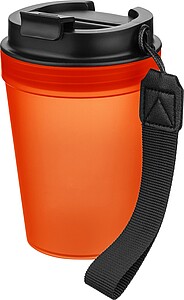 Travel drinking mug 350 ml Lush, orange