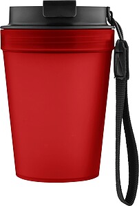 Travel drinking mug 350 ml Lush, red