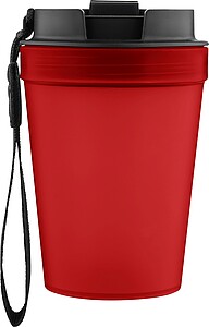 Travel drinking mug 350 ml Lush, red