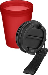 Travel drinking mug 350 ml Lush, red