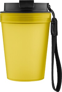 Travel drinking mug 350 ml Lush, yellow