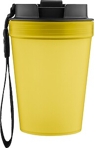 Travel drinking mug 350 ml Lush, yellow