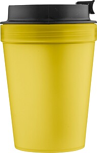 Travel drinking mug 350 ml Lush, yellow