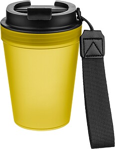 Travel drinking mug 350 ml Lush, yellow