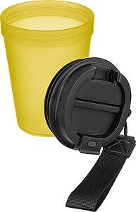 Travel drinking mug 350 ml Lush, yellow