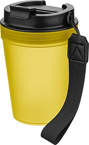 Travel drinking mug 350 ml Lush, yellow