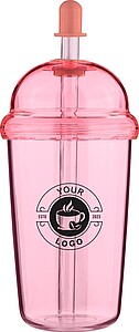Travel drinking mug 500 ml Glow, pink