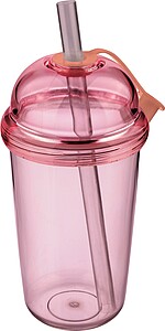 Travel drinking mug 500 ml Glow, pink