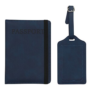 Travel set 2 pieces, navy blue