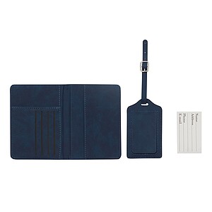 Travel set 2 pieces, navy blue