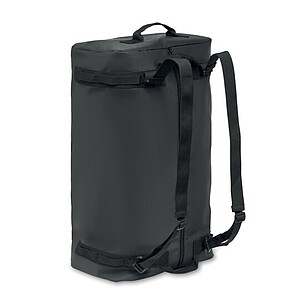 Travel tarpaulin duffle bag, black