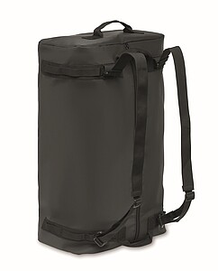 Travel tarpaulin duffle bag, black