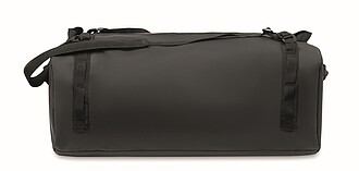 Travel tarpaulin duffle bag, black