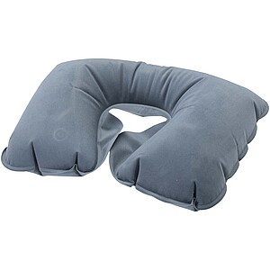 Traveler inflatable pillow, hale blue
