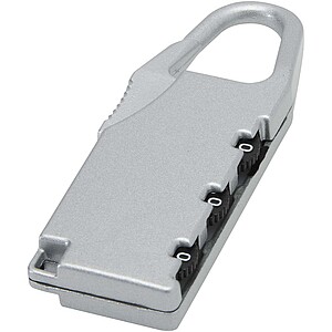 Traveler luggage lock, silver