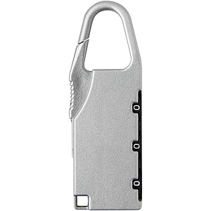 Traveler luggage lock, silver