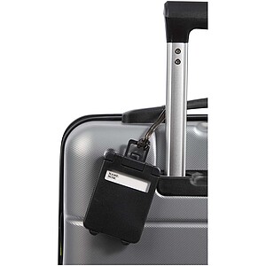Traveler luggage tag, black