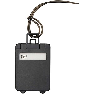 Traveler luggage tag, black