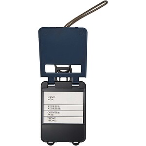 Traveler luggage tag, hale blue
