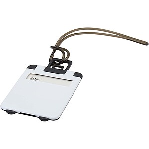 Traveler luggage tag, white