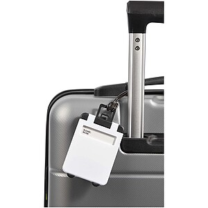 Traveler luggage tag, white