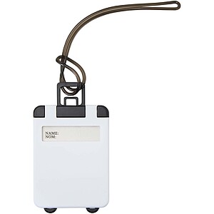 Traveler luggage tag, white