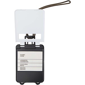 Traveler luggage tag, white